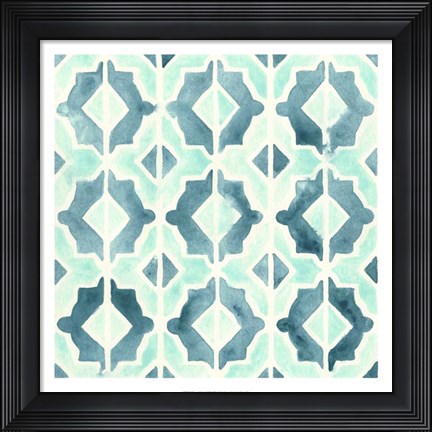 Framed Ocean Tile V Print