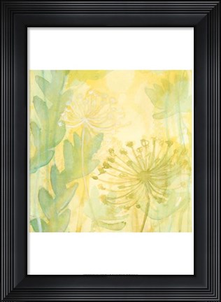 Framed Florid Garden I Print
