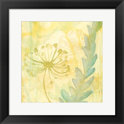 Framed Florid Garden II Print