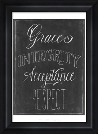 Framed Chalkboard Faith V Print