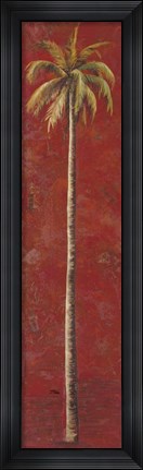 Framed Red Palm I Print