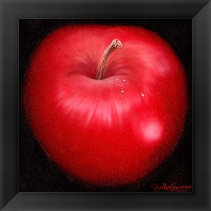 Framed Red Apple Print