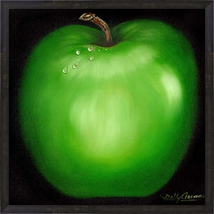 Framed Green Apple Print