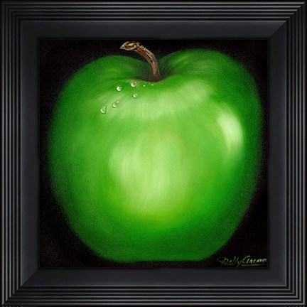 Framed Green Apple Print