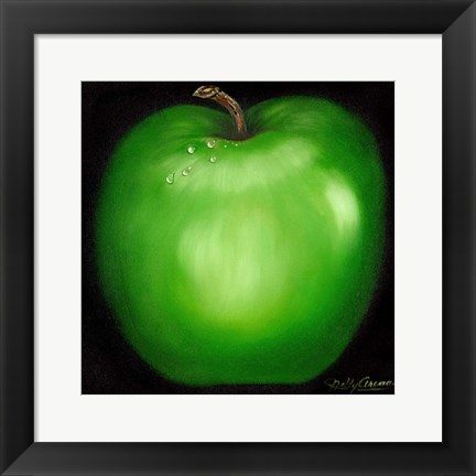 Framed Green Apple Print