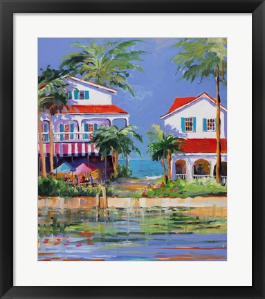 Framed Beach Resort II Print