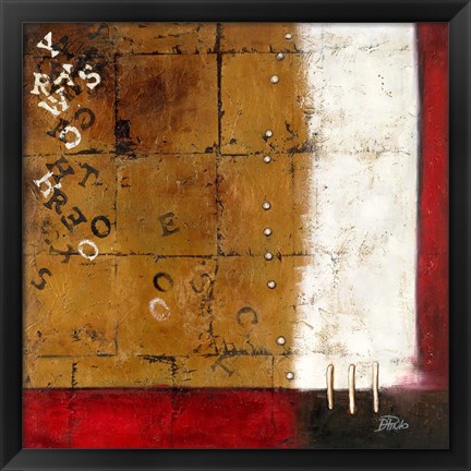 Framed Red Contemporary III Print