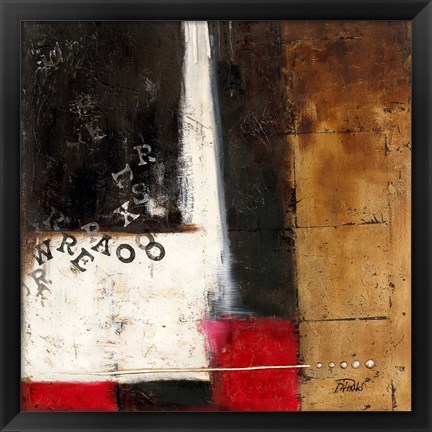 Framed Red Contemporary IV Print