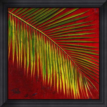 Framed Palmas En Fuego I Print