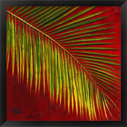 Framed Palmas En Fuego I Print