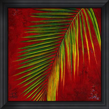 Framed Palmas En Fuego III Print