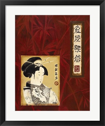 Framed Geisha I Print