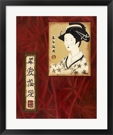 Framed Geisha II Print