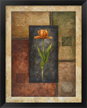 Framed Orange Tulip Print