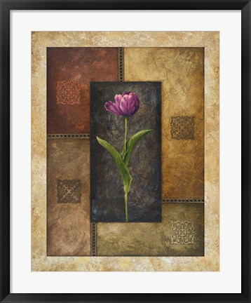 Framed Violet Tulip Print