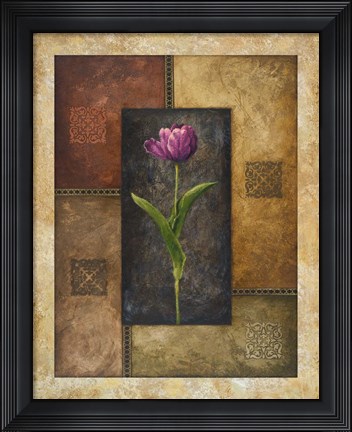 Framed Violet Tulip Print