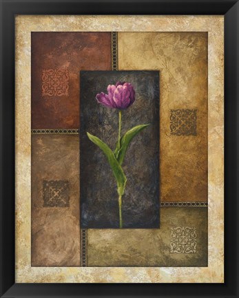 Framed Violet Tulip Print