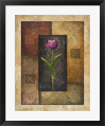 Framed Violet Tulip Print