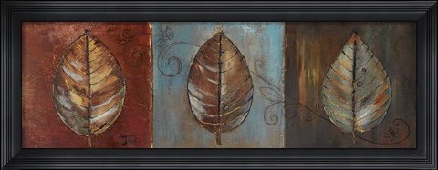 Framed New Leaf Panel I Print