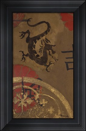 Framed Asian Shield I Print