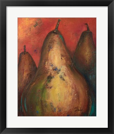 Framed Pear I Print