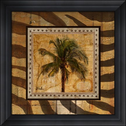 Framed Gold America I Print