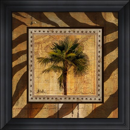 Framed Gold America II Print