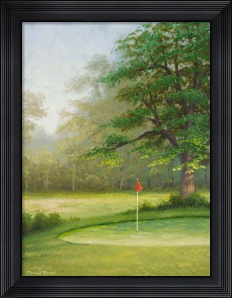 Framed Amacoy Green II Print