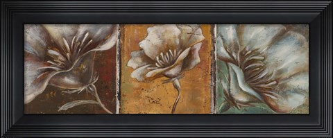 Framed Three Poppies I Print