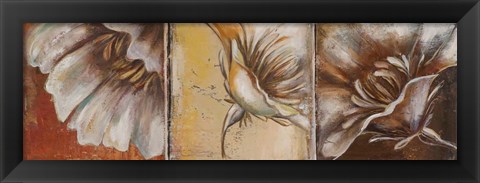 Framed Three Poppies II Print