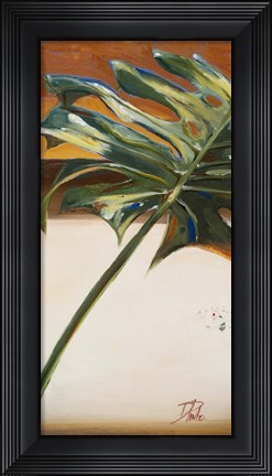 Framed Green Leaf I Print