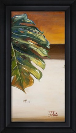 Framed Green Leaf II Print