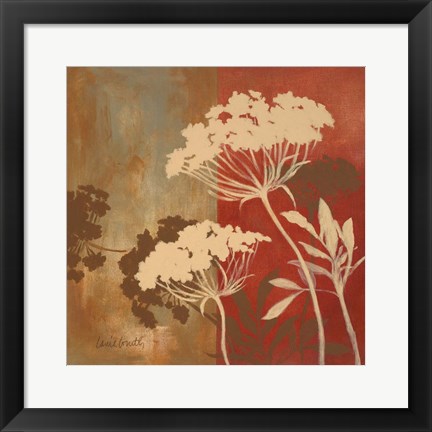 Framed Among the Flowers II Print