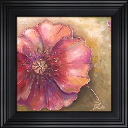 Framed Pink Accent I Print