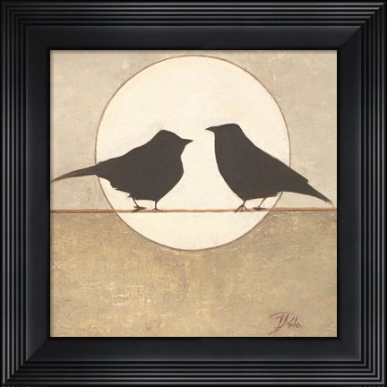 Framed Birdies II Print