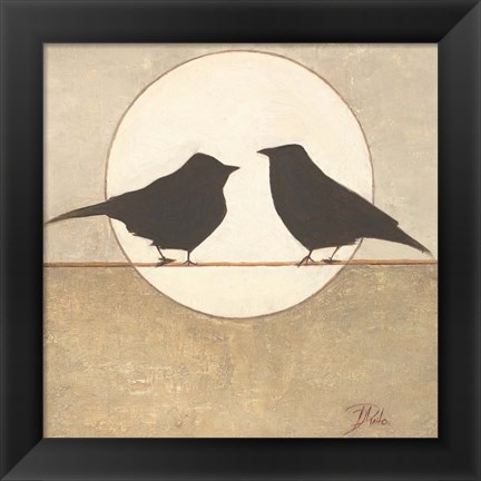 Framed Birdies II Print