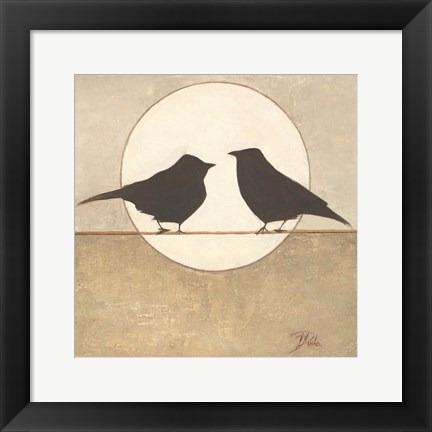 Framed Birdies II Print