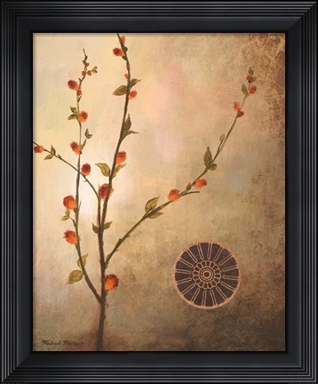 Framed Fall Stems in the Warmth Print