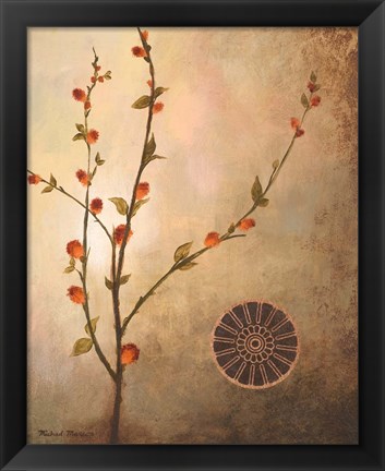 Framed Fall Stems in the Warmth Print