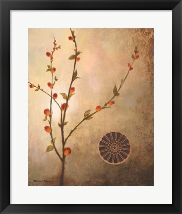 Framed Fall Stems in the Warmth Print