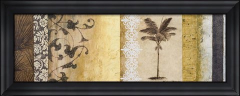 Framed Decorative Palm I Print