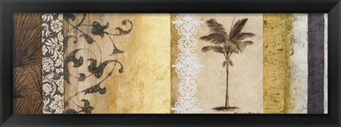 Framed Decorative Palm I Print