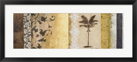 Framed Decorative Palm I Print