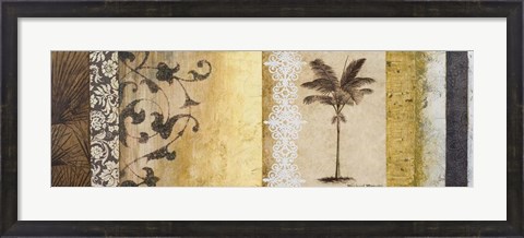 Framed Decorative Palm I Print