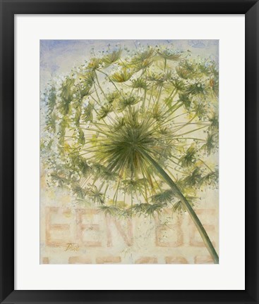 Framed Be Green II Print