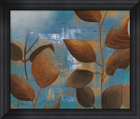 Framed Eco Blue II Print
