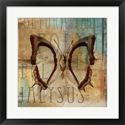 Framed Polyurabutterfly II Print