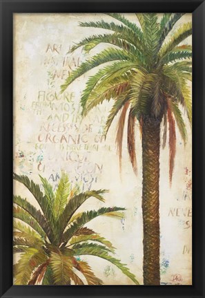 Framed Palms &amp; Scrolls I Print