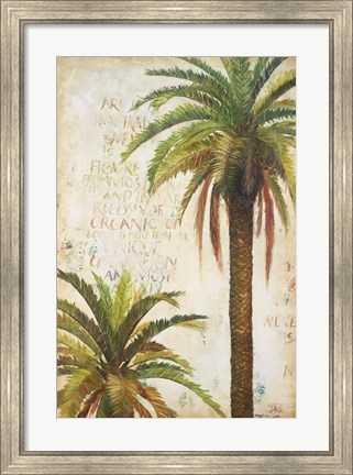 Framed Palms &amp; Scrolls I Print