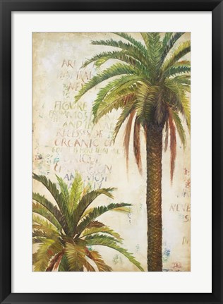 Framed Palms &amp; Scrolls I Print